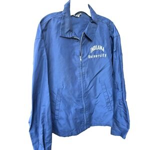Vintage 60's Indiana Hoosiers Jacket Mens XL RARE Blue Colorway NCAA Windbreaker